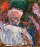 Chang Wan-chuan, Self-portrait – Reading Newspaper