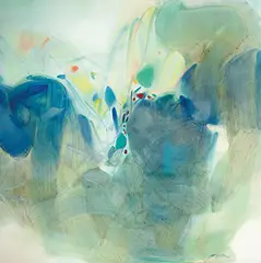 Chu Teh-chun, Jeux Immatériels, 1993, Oil on canvas