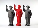 Chairman Mao (a set of 3) by Huang Gang, 2007, Bronze, edition no. 1/10, sold Dec 2010