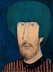 Philosopher by Chiu Ya-tsai, Oil on canvas, sold Dec 2008