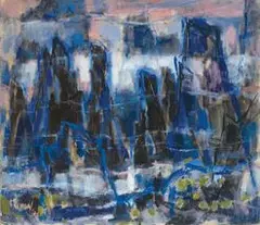 Chen Yin-Hui, Tianzi Mountain, 1992, Oil on canvas
