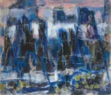 Chen Yin-Hui, Tianzi Mountain, 1992, Oil on canvas
