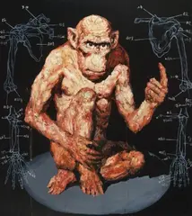 Hua Qing, Analysis of Human Series No. 2, 2008, Oil on canvas