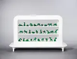 Alive by Jaime Hayon & Zhou Chunya, 2012, Epoxy resins, lacquer, edition no. 31/88 (sculpture)<br />Lacquered wood, edition no. 31/88 (vitrine), sold Jun 2016