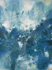 Chu Teh-chun, Nature hivernale, 1987, Oil on canvas