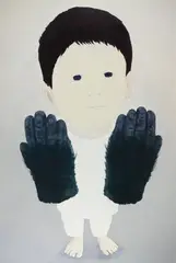 Gorilla Hand by Mayuka Yamamoto, 2006, Acrylic on canvas, sold Jun 2023