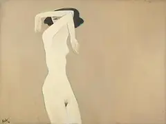 Nude by Thanh Binh Nguyen, 1989, Oil on canvas, sold Dec 2018