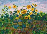 Sun Yuntai, Beautiful Flowers, 1997, Oil on canvas