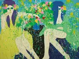 Walasse Ting, Summer Afternoon, 1979, Acrylic on canvas