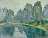 Chen Junde, Guilin Landscape, 1980, Oil on canvas