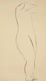 Sanyu, Standing Nude with Hands on Head