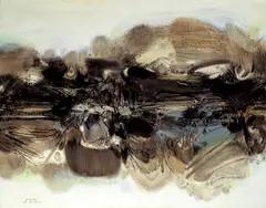 Chu Teh-chun, Composition No. 190, 1964, Oil on canvas