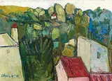 Yoshio Chang, Scenery, France, 1995, Oil on canvas