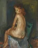 George Chann, Nude, Oil on canvas