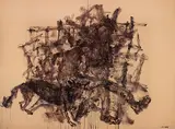 Zhou Chunya, Mr. Heigen's – Walking (Heigen's Family) (diptych), 1995, Oil on canvas