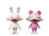 Takashi Murakami, Kaikai Kiki (a set of 2), 2018, Soft vinyl