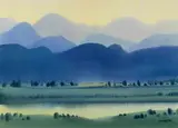 Hsieh Hsiao-De, Landscape, 2015, Watercolor on paper
