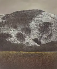 Mountain No. 8 by Li Xin, Oil on canvas, sold Jun 2017