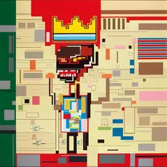 Adam Lister, Homage to Basquiat, 2020, Acrylic on canvas