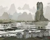 Pang Jiun, The View of Mountain and Farmland