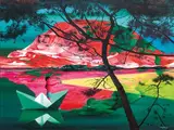 Wang Xiao Bo, Searching for
 Light No. 73, 2020, Oil on canvas