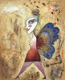 Chen Chaobao, Butterfly, 2011, Mixed media on canvas