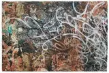 José Parla, East New York, 2011, acrylic, plaster, gesso, ink, enamel and printed paper collage on canvas
