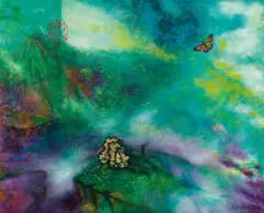 Chen Yin-wei, Revelation of Zhuangzi, 2013, Mixed media on canvas mounted onto cardboard
