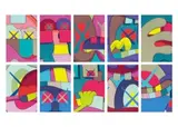 Kaws, Ups and Downs (a set of 10), 2013, Silkscreen print, edition no. 94/100