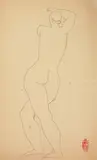 Nude by Sanyu, 1920s-1930s, Ink on paper, sold Jun 2013