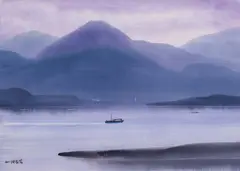 Hsieh Hsiao-De, Landscape, 2011, Watercolor on paper