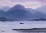 Hsieh Hsiao-De, Landscape, 2011, Watercolor on paper