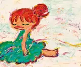 Napping by Ayako Rokkaku, 2007, Acrylic on canvas, sold Jun 2010