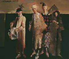 Yu Xiaofu, One Day at a Time, 2000, Oil on canvas