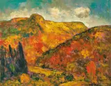 Sanlang Yang, Green Shade, 1982, Oil on canvas