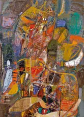 Michell Hwang, The King, 1992, Oil on canvas