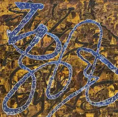 Xue Song, Construction-Calligraphy II, 2005, Mixed media on canvas