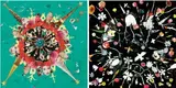 Liu Shih-tung, Kaleidoscope; The Bird and the Sky (a set of 2), 2007, Acrylic on canvas, collage