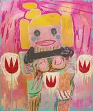 Adam Handler, Jamie Girl, 2018-2020, Oil stick and acrylic on canvas