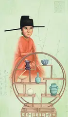 We Studio, Emperor Huizong of Song and Black Glazed Ware, 2013, Oil on canvas
