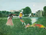 Hwang Jyi, Beautiful Clothes, 1987, Oil on canvas
