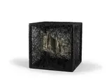 State of Being(Books) by Chiharu Shiota, 2019, Metal frame, books, black thread, sold Jul 2021