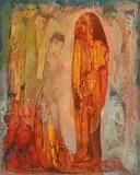 Fu Ching-Li, Tahiti, 1989, Oil on canvas
