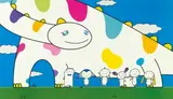 Yoshiko and the Creatures from Planet 66; Hypha will cover the world, little by little,“We should be able to get our hands on the door to the alien world soon. Wait till we get there” (a set of 2) by Takashi Murakami, 2003 ; 2007, Limited print, edition no. 280/300; 82/300, sold Jun 2013
