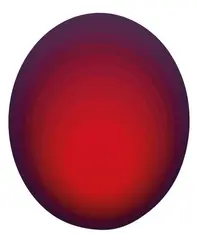 Jan Kaláb, Vibrating Red Egg 0123, 2023, Acrylic on canvas