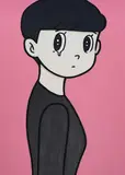 Yuya Hashizume, Eyewater ver. Short Air Light Pink, 2021, Acrylic on canvas