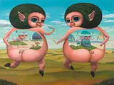 Chang Chia-ying, The Fatty Fatty Series, 2009, Oil on canvas