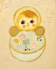 Loli Polly by Tomoko Nagai, 2018, Oil on canvas, offered Dec 2023