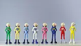 Hiroto Kitagawa, Super Girl (a set of 8), 2008, FRP, acrylic, limited edition of 200