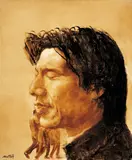 Self-portrait by Zhou Chunya, 1996, Oil on canvas, sold Dec 2008